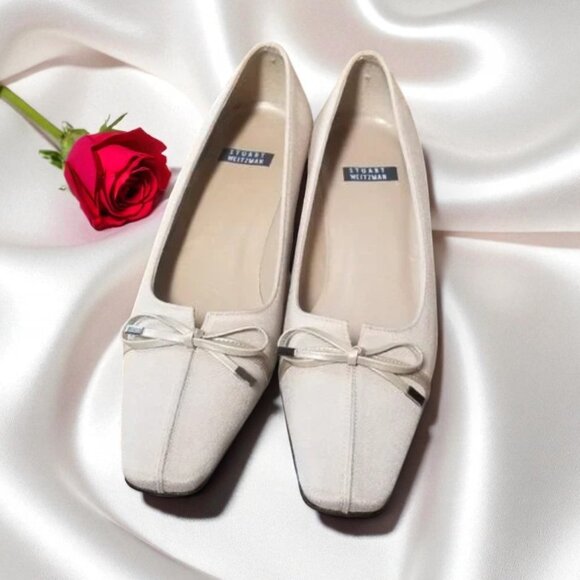 Stuart Weitzman  Stuart French Kitten Bell Heel Shoes – Size 4.5B - Picture 1 of 13